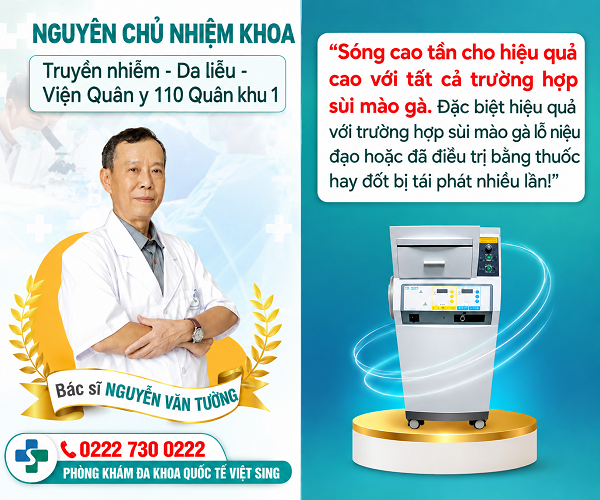 Chia sẻ kinh nghiệm chữa sùi mào gà bằng sóng cao tần – Hạn chế đau, tránh để sẹo, ít tái phát